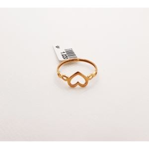 انگشتر طلای ۱۸ عیار مدل مینیمال کد 31 سایز 55