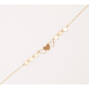 دستبند طلای 18 عیار مدل لیزری کد 85