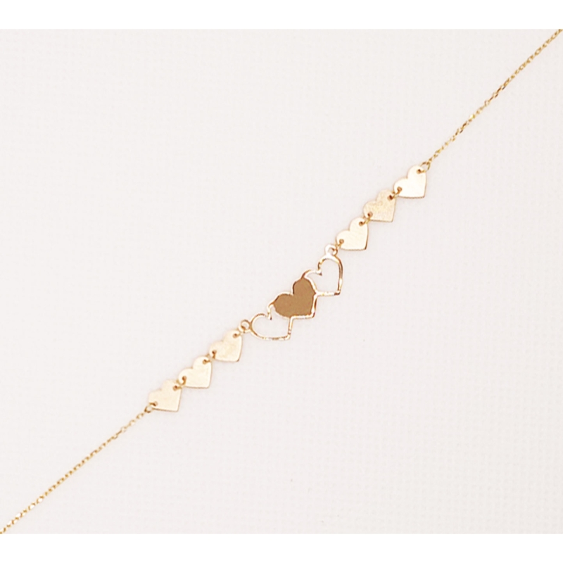 دستبند طلای 18 عیار مدل لیزری کد 85