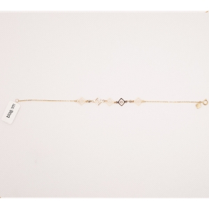  دستبند طلای 18 عیار مدل لیزری کد 95