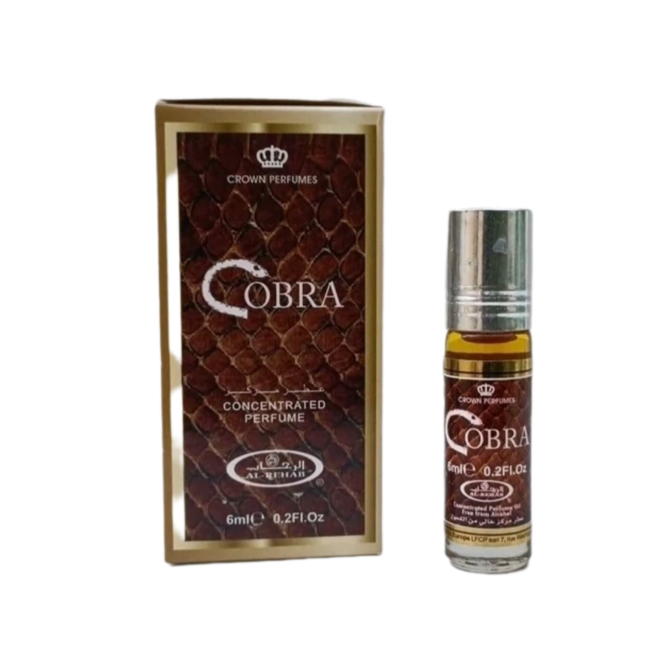 ادکلن زنانه مردانه الرحاب مدل کبری کبرا حجم ۶ میل