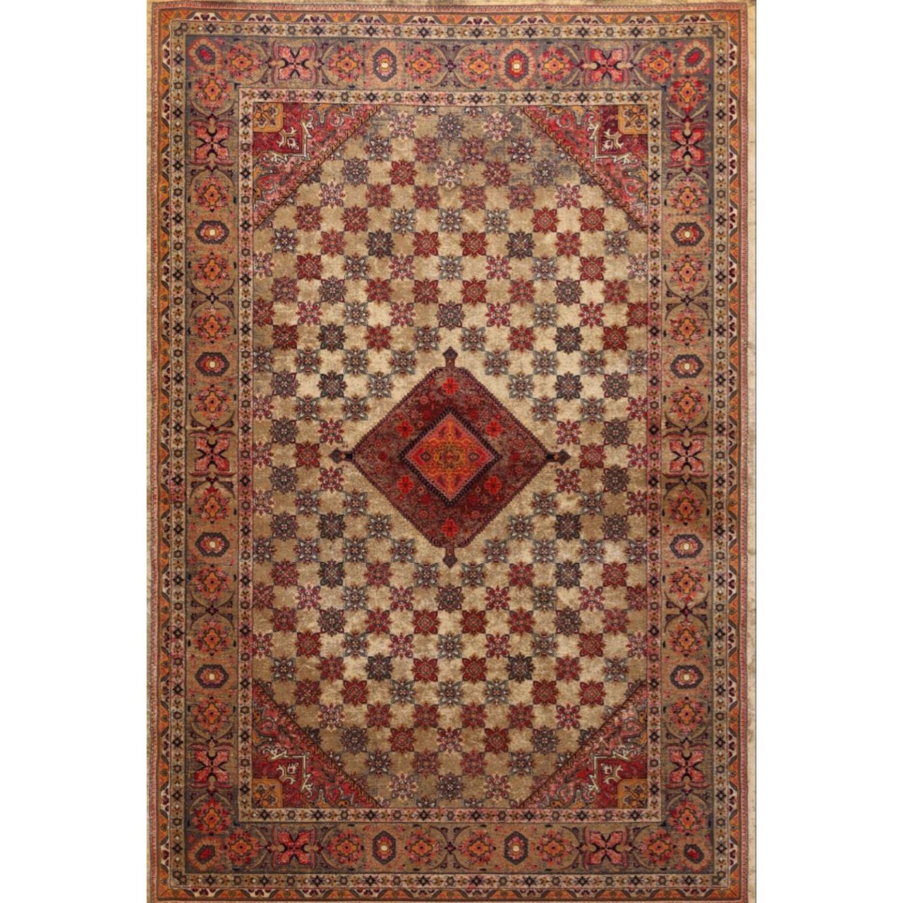 فرش ماشینی 81215 یاقوت آراکو