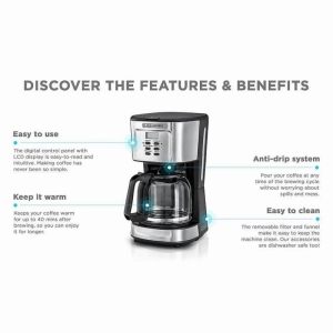 قهوهساز بلک اند دکر مدل DCM85