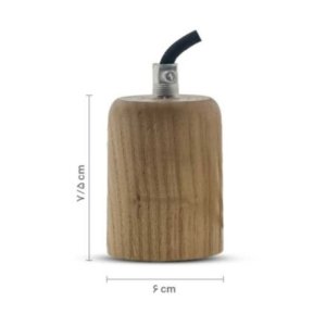 سرپیچ آویز لامپ چوبی