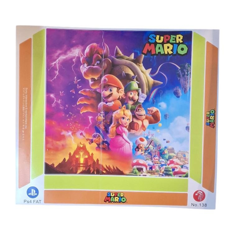 اسکین برچسب کنسول پلی استیشن 4 فت Ps4 طرح super mario