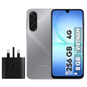 گوشی موبایل سامسونگ مدل Galaxy A17 4G دو سیم کارت ظرفیت 256 گیگابایت رم 8 گیگابایت ویتنام به همراه شارژر 25 وات سامسونگ  