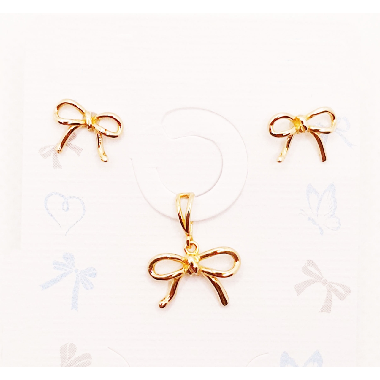 آویز گردنبند طلا 18 عیار زنانه مدل گیفت گلد کد 54