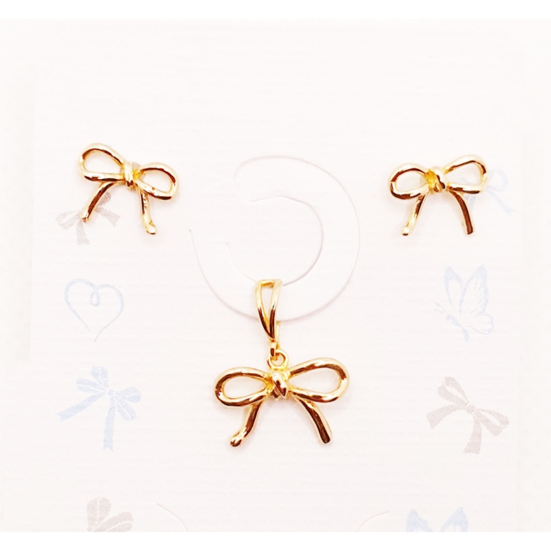 آویز گردنبند طلا 18 عیار زنانه مدل گیفت گلد کد 54