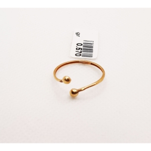 انگشتر طلای ۱۸ عیار مدل مینیمال کد 25 سایز 55