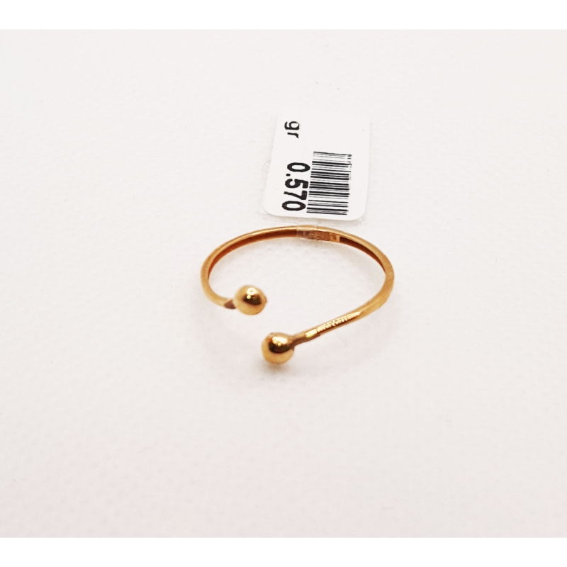 انگشتر طلای ۱۸ عیار مدل مینیمال کد 25 سایز 55