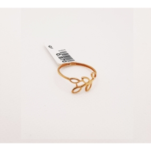 انگشتر طلای ۱۸ عیار مدل مینیمال کد 38 سایز 55