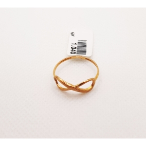 انگشتر طلای ۱۸ عیار مدل مینیمال کد 19 سایز 55