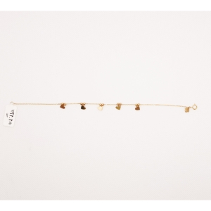  دستبند طلای 18 عیار مدل لیزری کد 89