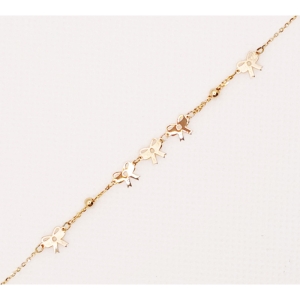  دستبند طلای 18 عیار مدل لیزری کد 99