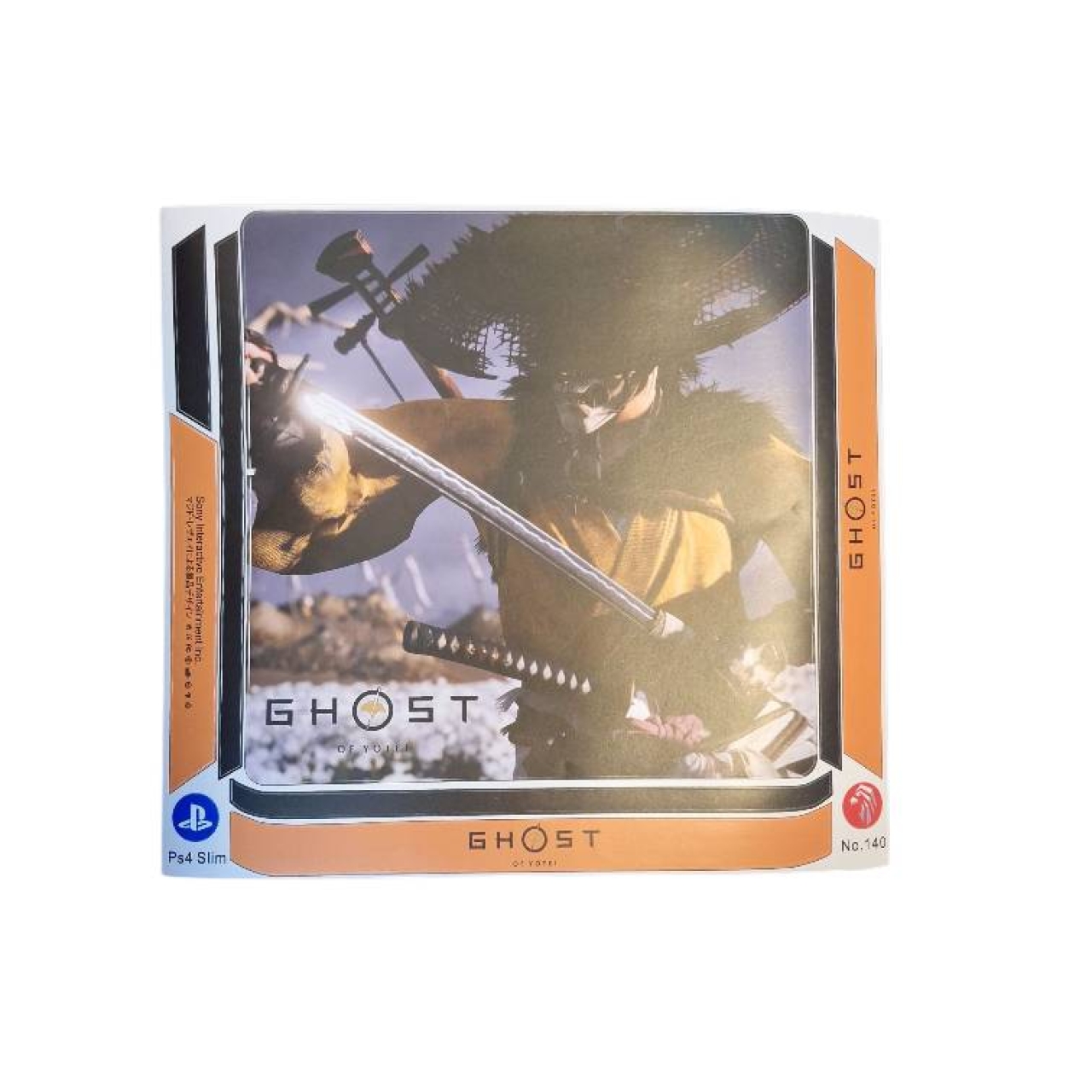 اسکین برچسب کنسول پلی استیشن 4 اسلیم Ps4 طرح ghost of yoti