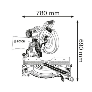اره فارسی بر بوش مدل GCM 12 GDL