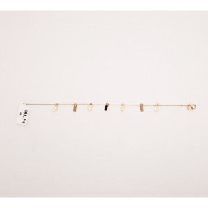  دستبند طلای 18 عیار مدل لیزری کد 102