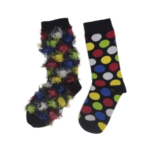 جوراب زنانه خز دار مدل توپی بسته دو عددی