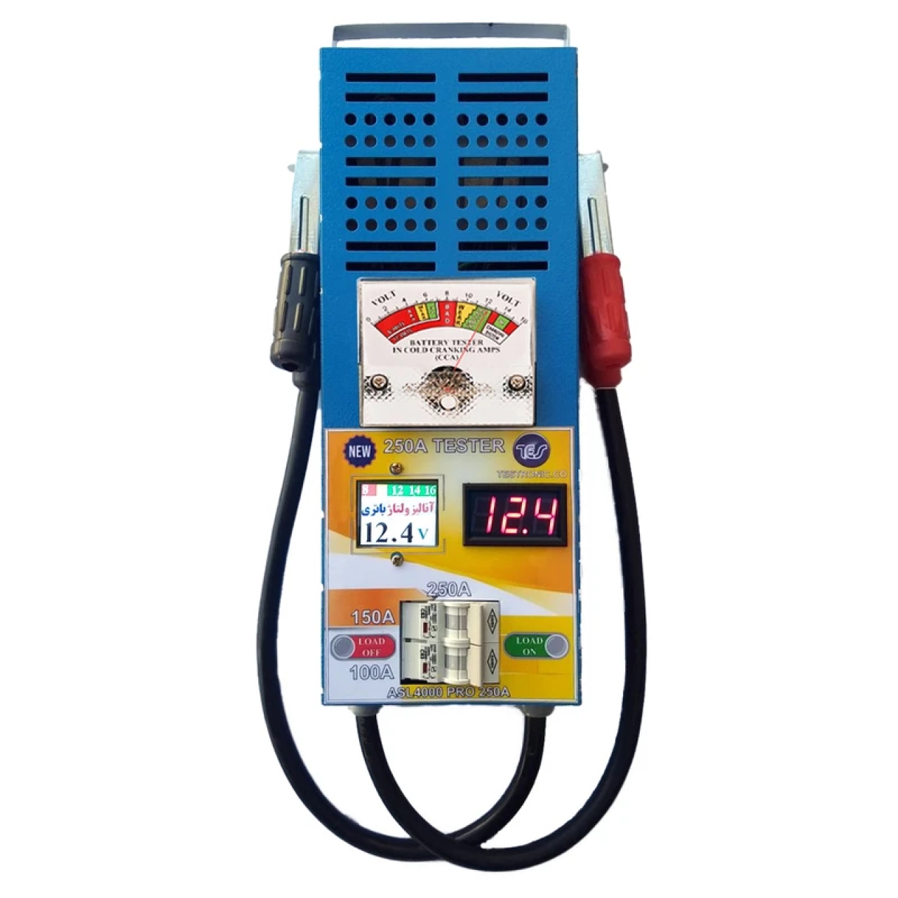 تستر عقربه ای دیجیتالی باتری خودرو تسترونیک مدل 250 آمپر 