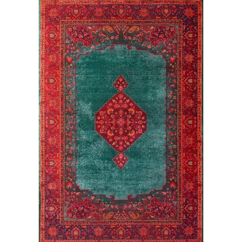 فرش ماشینی 82241 زمرد آراکو