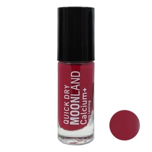 لاک ناخن مون لند رنگ سرخابی تیره کد 87