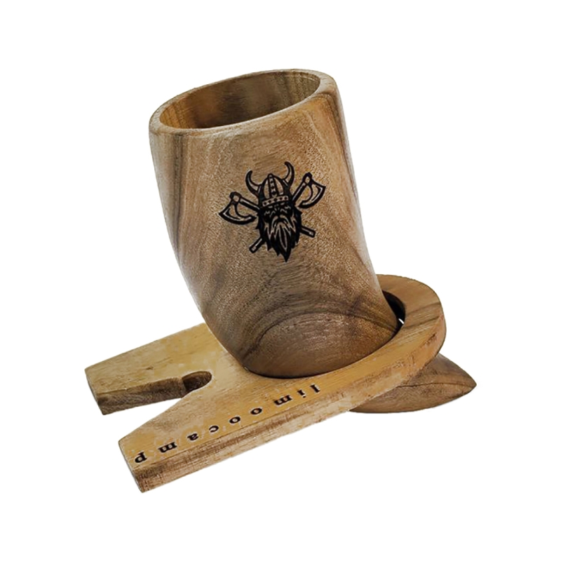 ماگ چوبی لیموکمپ مدل مینی شاخ وایکینگی