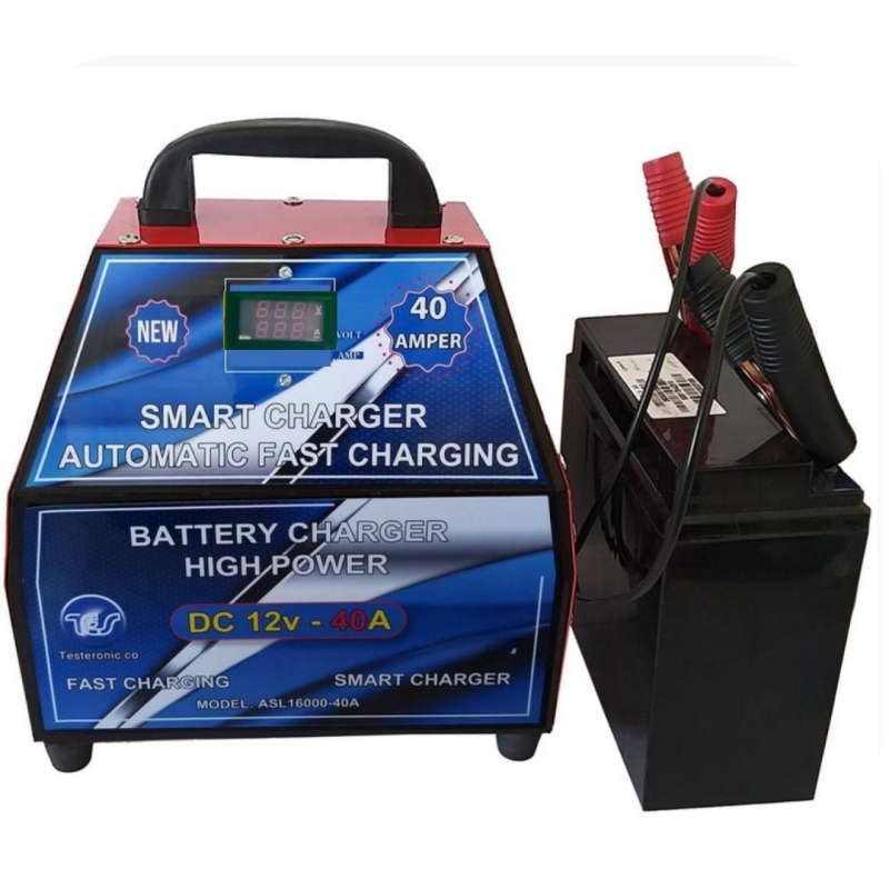 شارژر اتوماتیک باتری خودرو مدل تسترونیک 40 آمپر