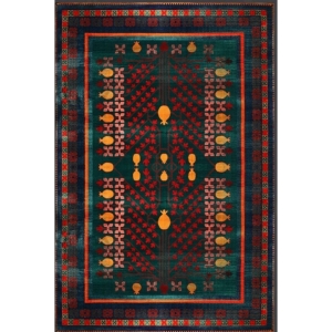 فرش ماشینی 82612 زمرد آراکو