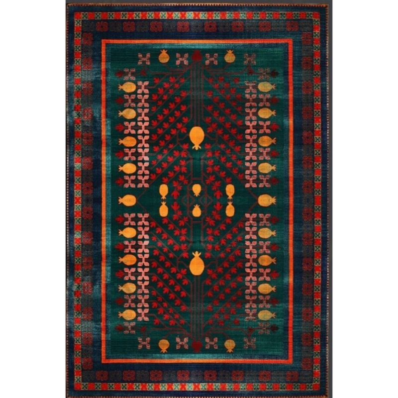 فرش ماشینی 82612 زمرد آراکو