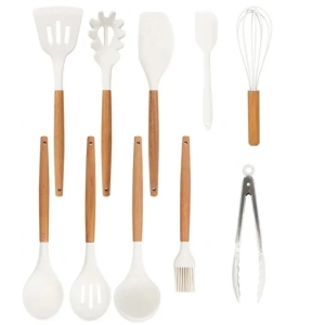 سرویس کفگیر ملاقه سیلیکونی مدل سطل مربع