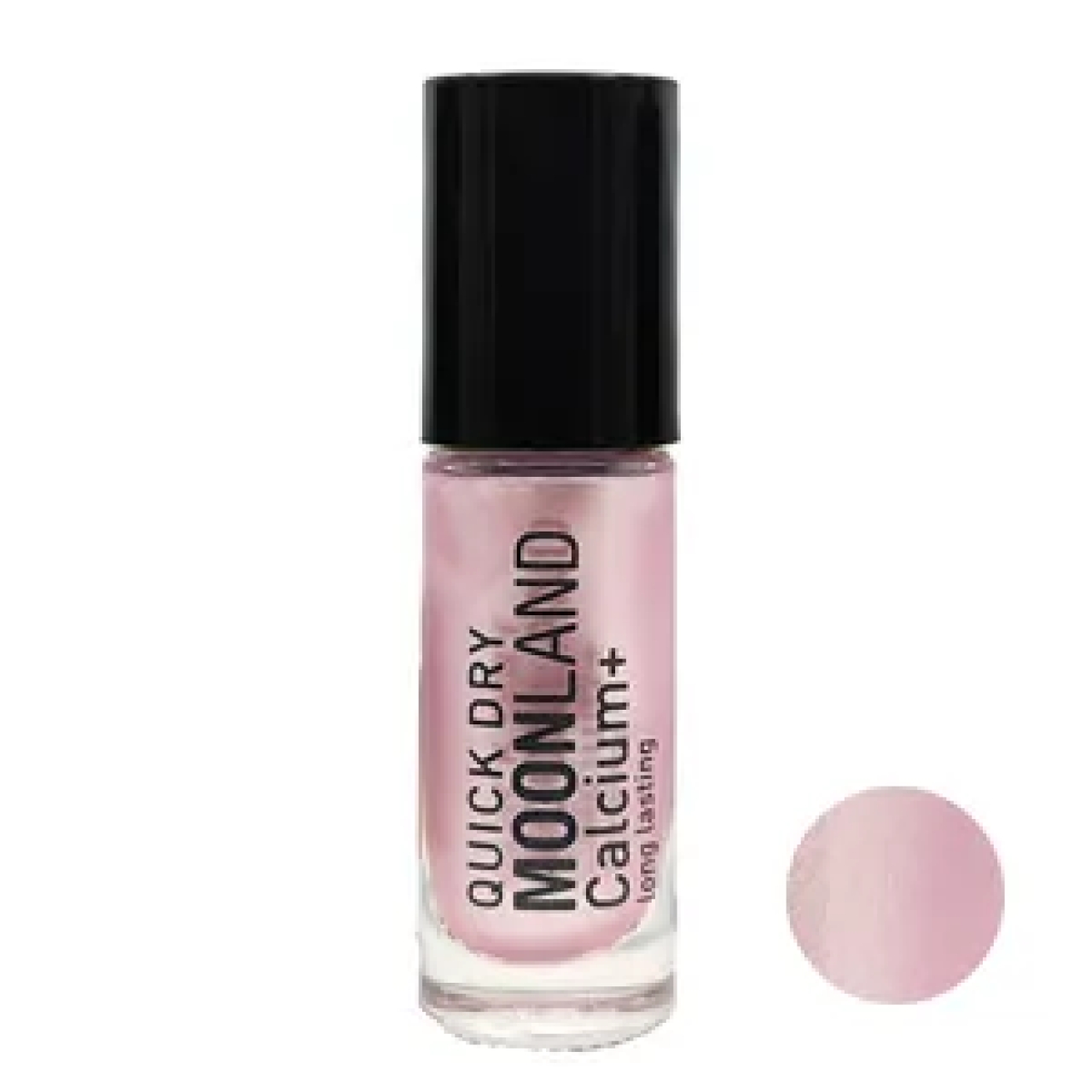 لاک ناخن مون لند رنگ صورتی شاین کد 18