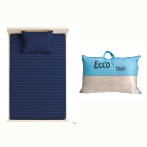 ملحفه و بالشت مدل هتلی ۱نفره سایز 200*90 سانتی متر