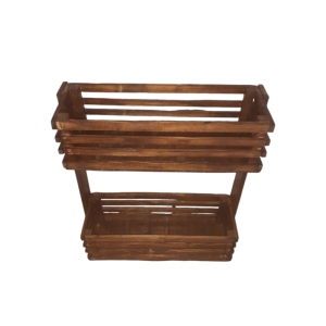 استند دو طبقه دیواری چوبی سایز بزرگ کد 110