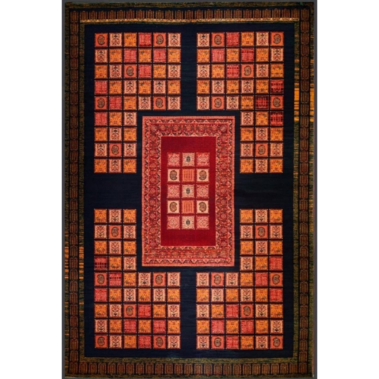 فرش ماشینی 82600 زمرد آراکو