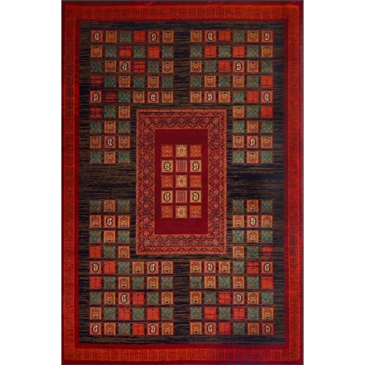 فرش ماشینی 82601 زمرد آراکو