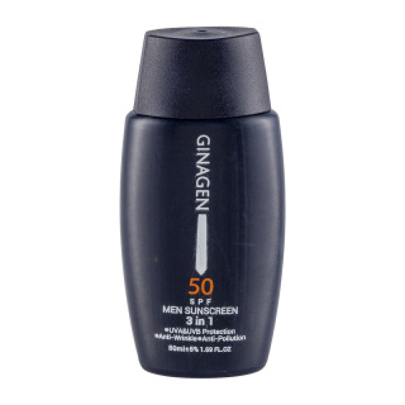 کرم ضد آفتاب بدون رنگ ژیناژن SPF 50 مدل 3in1 ‌مناسب برای انواع پوست حجم 50 میل