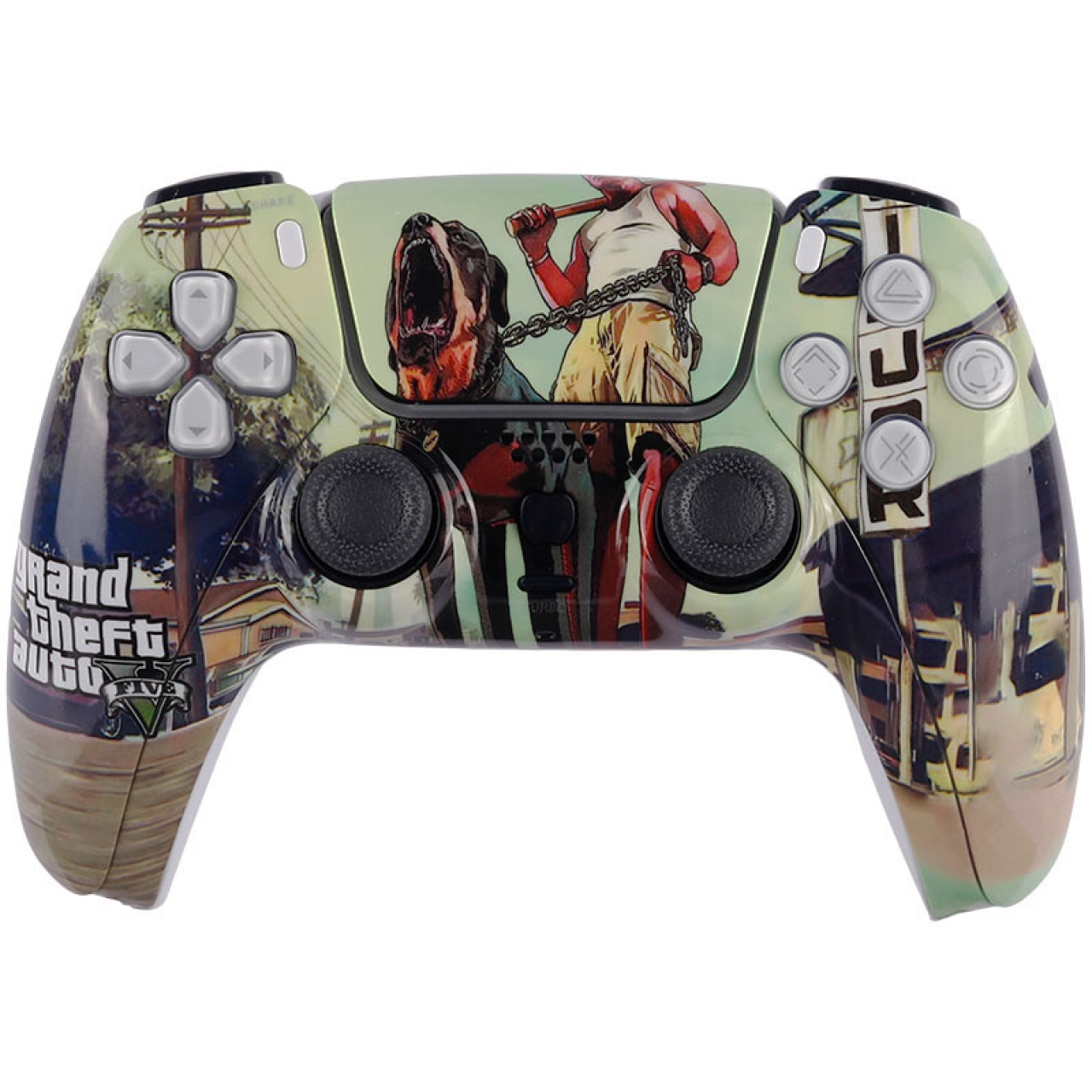 دسته بازی بی سیم طرح پلی استیشن فایو P4-Plus T29 GTA V PS4 / PC