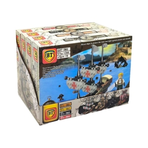 لگو قایق BT مدل کشتی دزدان دریایی مجموعه 4 عددی