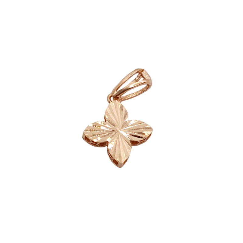 آویز گردنبند طلا 18 عیار زنانه مدل گل کد 248