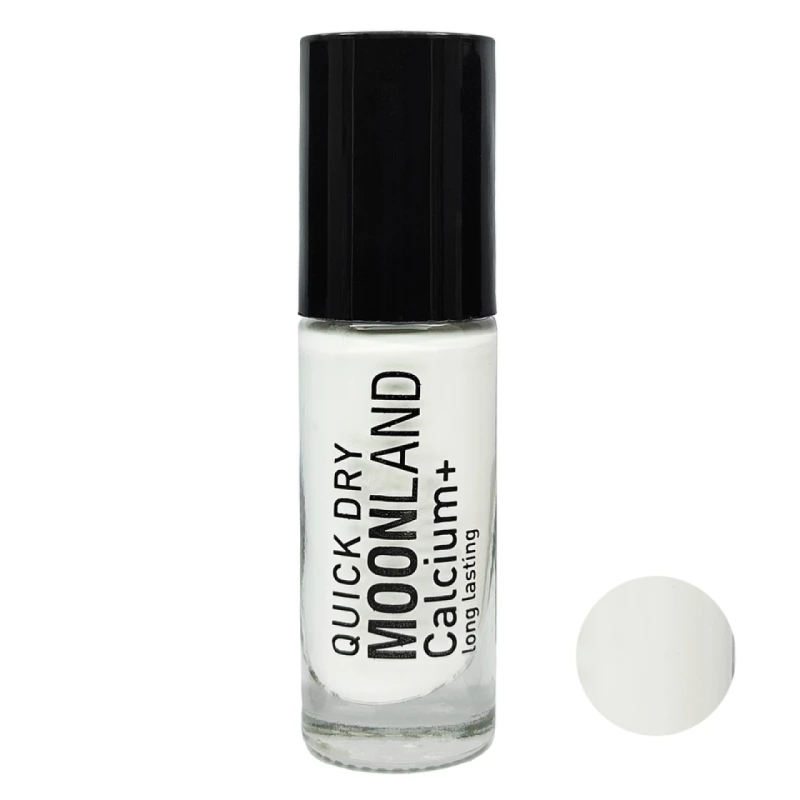 لاک ناخن مون لند رنگ سفید کد 7