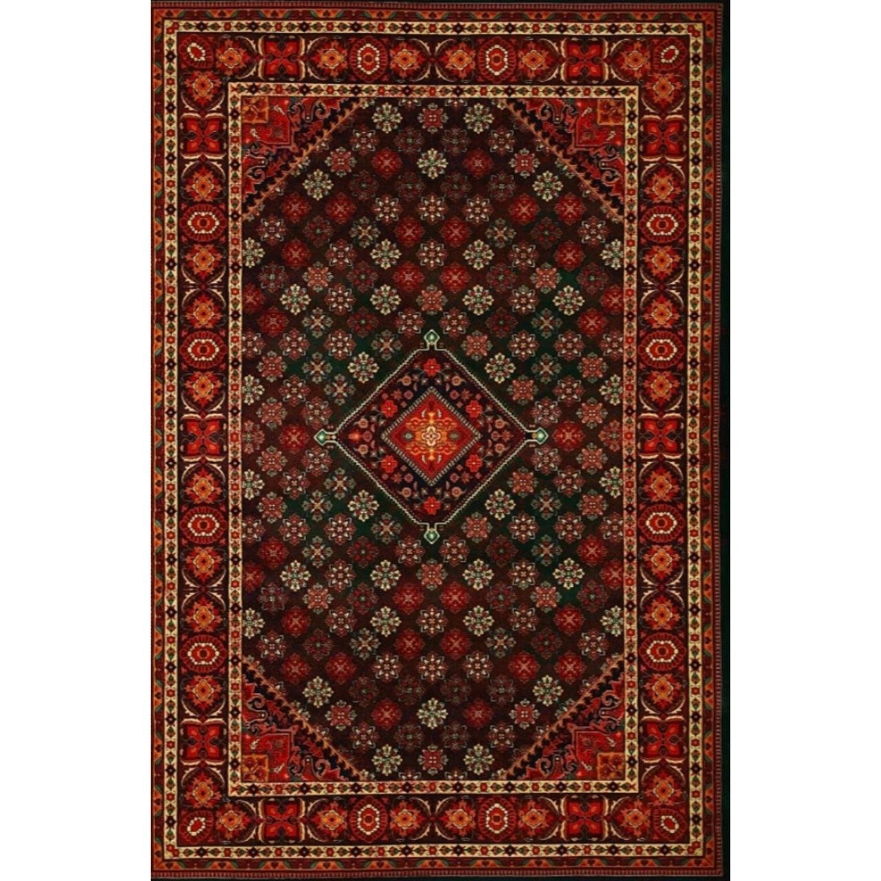 فرش ماشینی 82255 زمرد آراکو