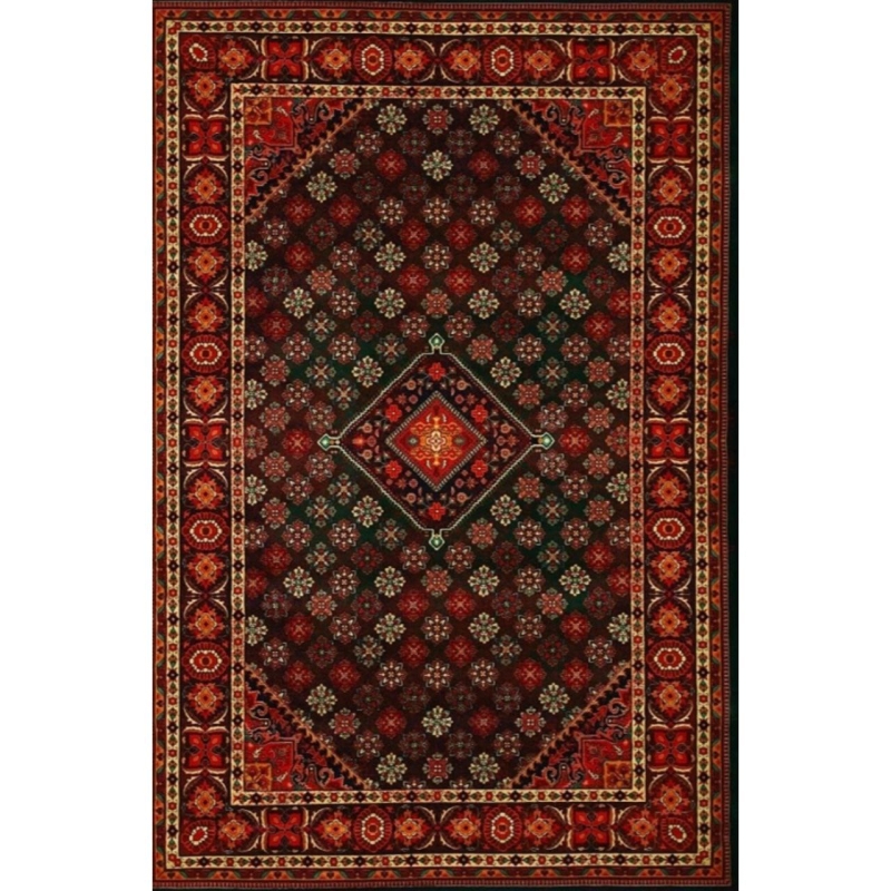 فرش ماشینی 82255 زمرد آراکو