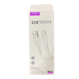 کابل تبدیل USB به USB-C کلومن مدل KD-03 طول 1 متر