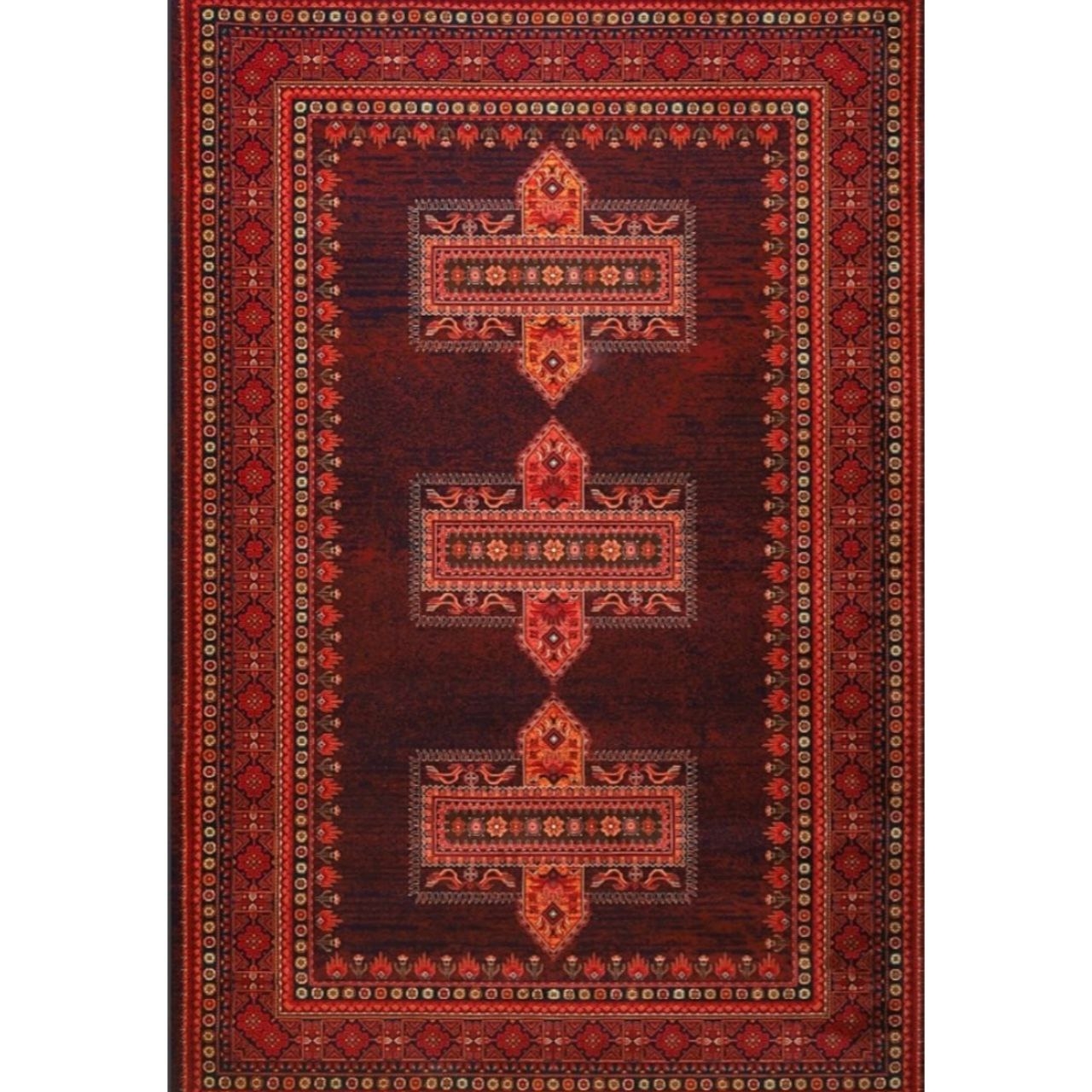 فرش ماشینی 82247 زمرد آراکو