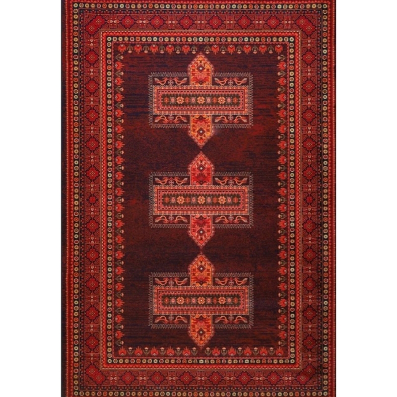 فرش ماشینی 82247 زمرد آراکو