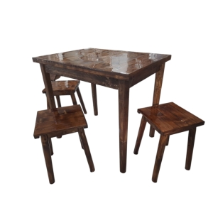 ست میز صبحانه و 3عدد چهارپایه کد107