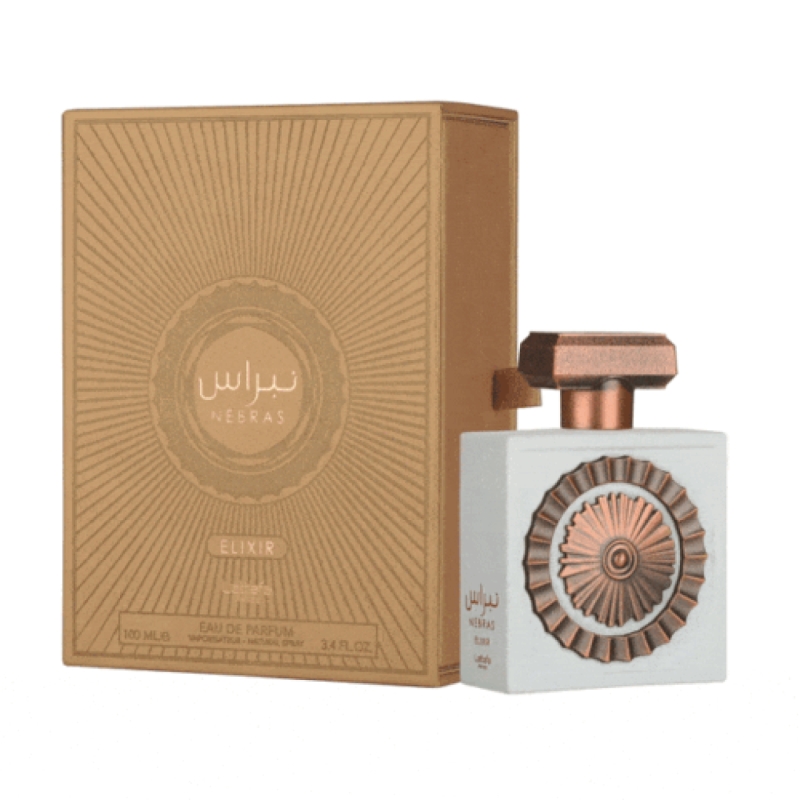ادکلن زنانه مردانه لطافه مدل نبراس الکسیر حجم ۱۰۰ میل