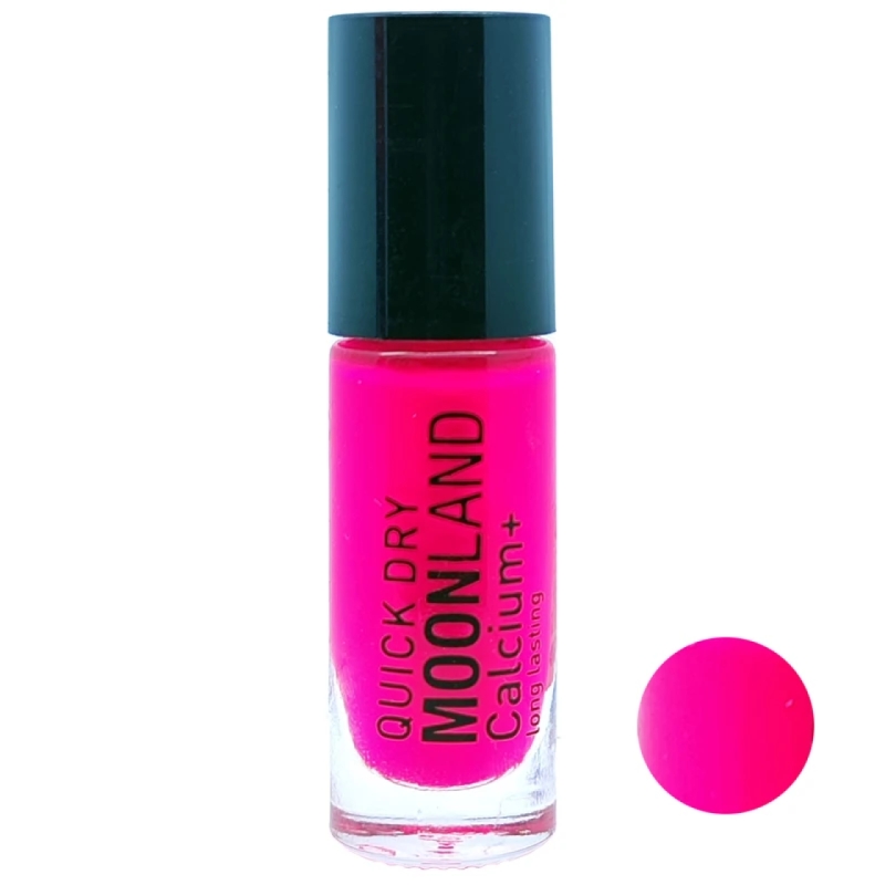 لاک ناخن مون لند رنگ سرخابی کد 46