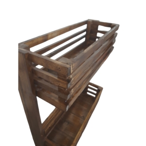 استند دو طبقه دیواری چوبی سایز بزرگ کد 110