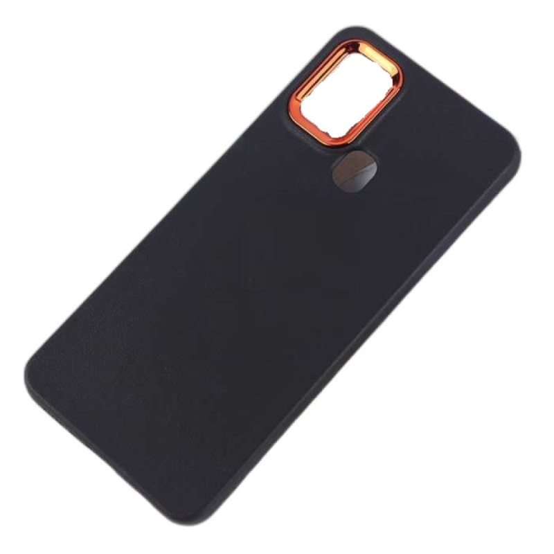 کاور مدل چرمی ژله ای دور محافظ متال مناسب برای گوشی موبایل سامسونگ Samsung Galaxy A10s